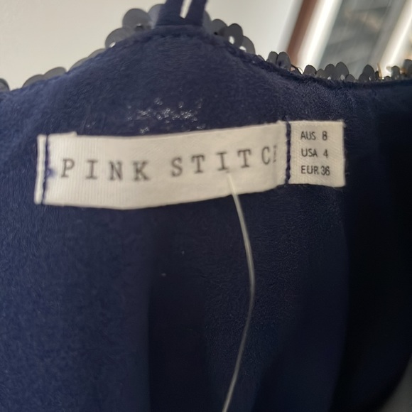 Gorgeous Pink Stitch Navy Sequin dress - Picture 2 of 2